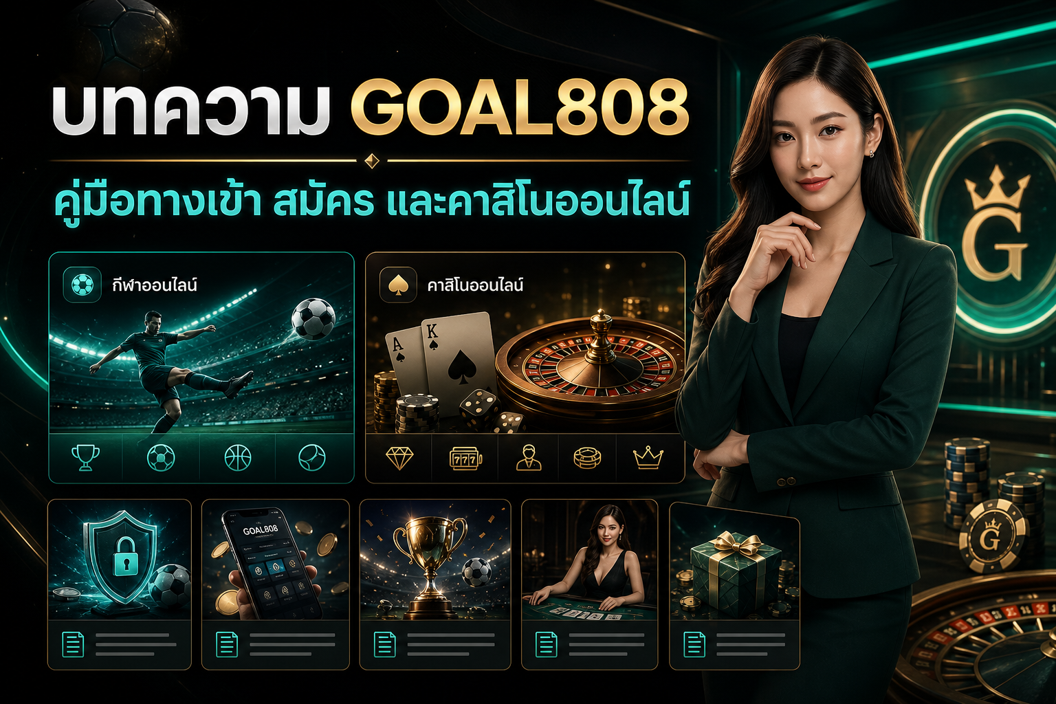 ภาพบทความ ติดต่อแอดมิน GOAL808 เขียนข้อความให้ตรวจสอบง่าย พร้อมโทนสนามดิจิทัลคาสิโนของ GOAL808